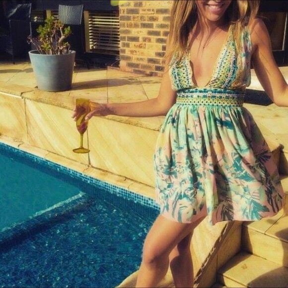 Camilla Garden of Dreams V Plunge Dress Size Small b67 - Picture 4 of 17